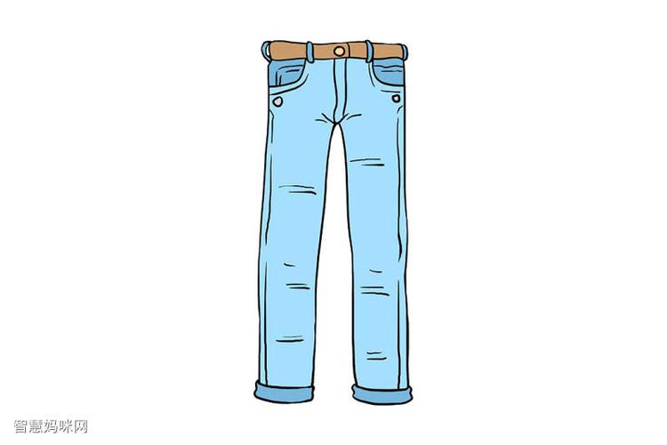 jeans的简笔画图片