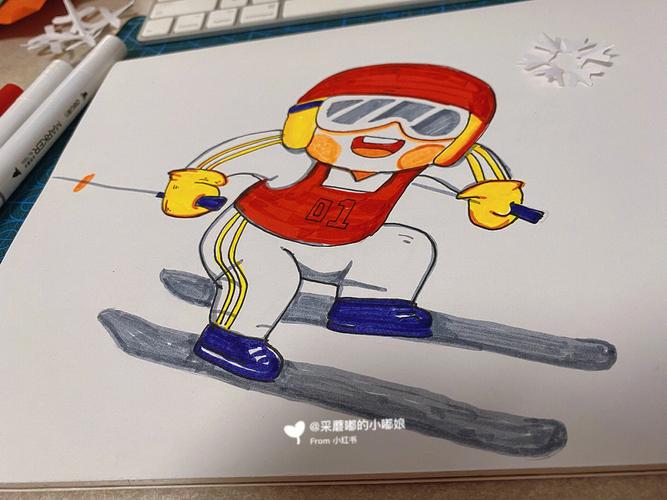 冬奥雪车运动员简笔画图片
